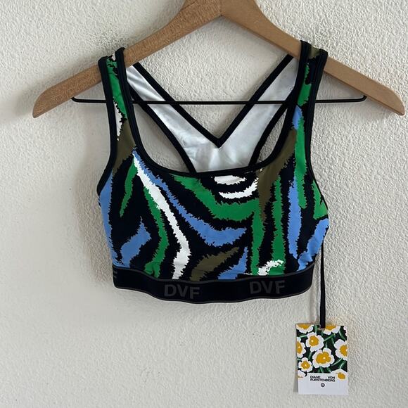 NWT Diane Von Furtenberg X Target Collab Sports Bra Pull On XXS - Picture 1 of 6